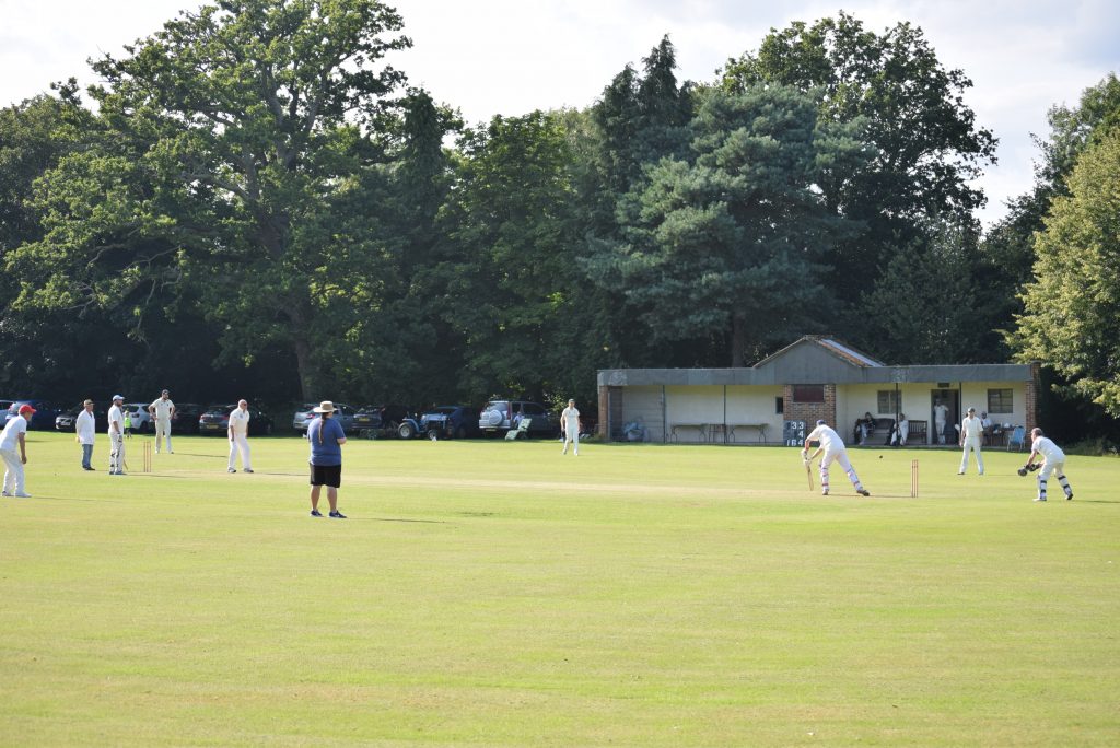 image of cricketers playing at Drewitts Field