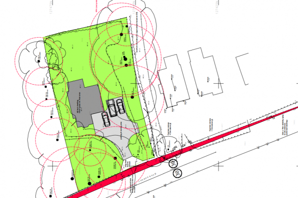 map of proposed block plan for HG 23 site