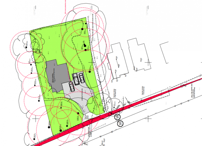 map of proposed block plan for HG 23 site
