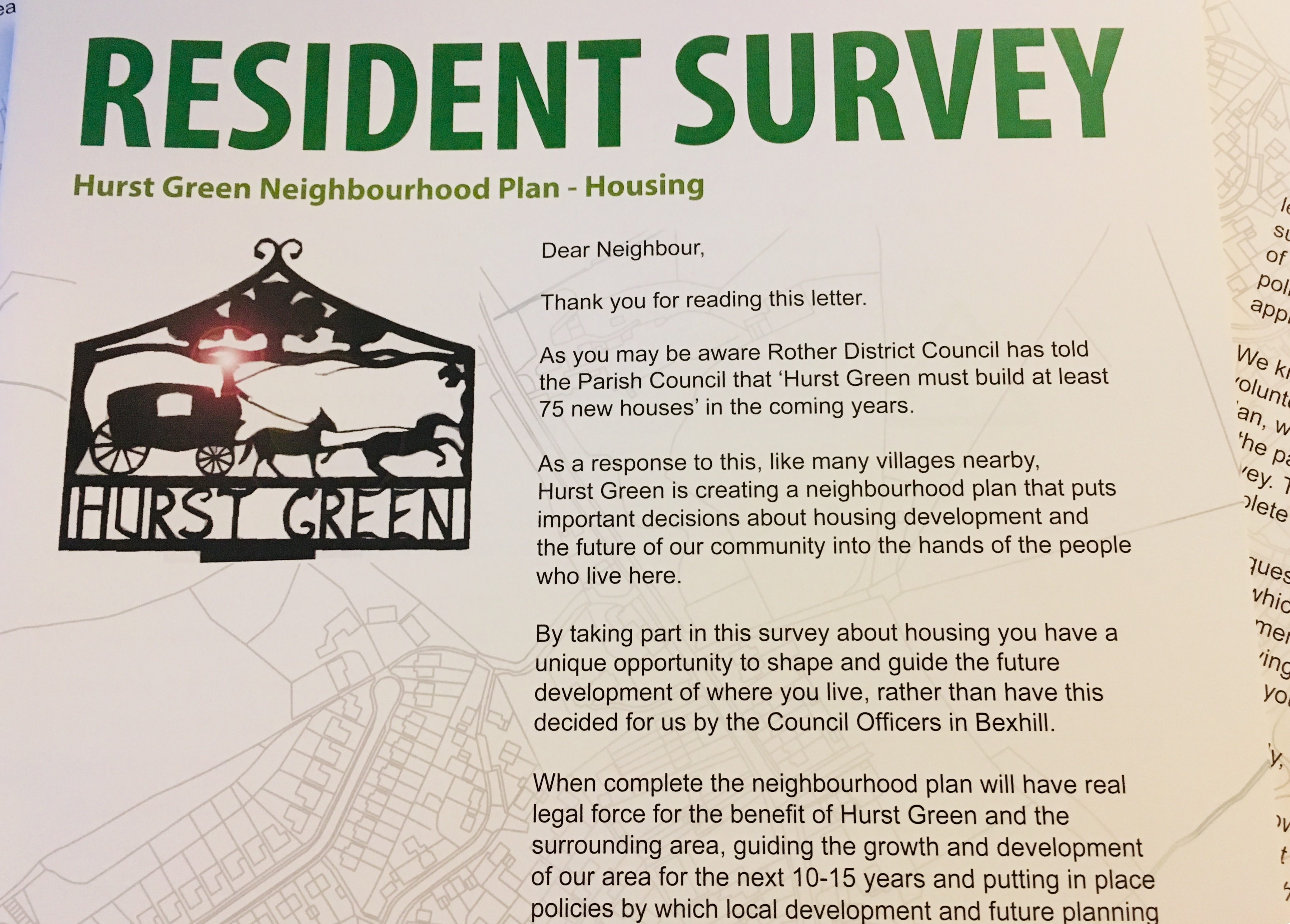 image of a resident survey