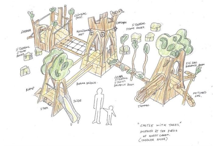 graphical image of new wooden park